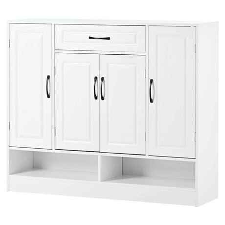 Sleek And Modern Shoe Cabinet With Adjustable Shelves, Space Saving Design - Furniture Home Direct