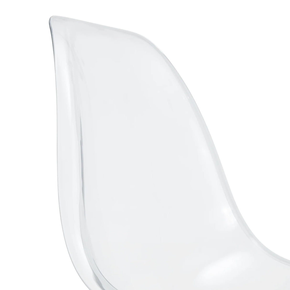 Dining Chairs Acrylic Modern Set 4 Pack Slim Clear - Furniture Home Direct