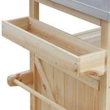 K&K Outdoor Kitchen Island & Storage Cabinet - Furniture Home Direct