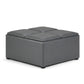 Avalon - Square Coffee Table, Storage Ottoman - Furniture Home Direct