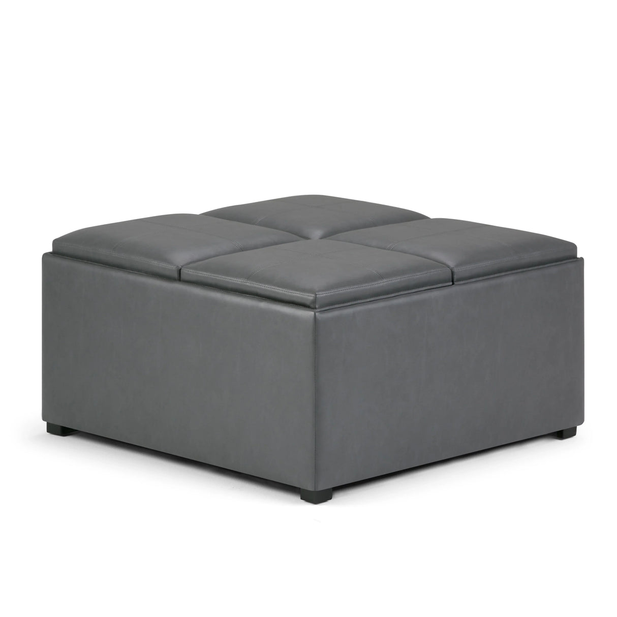 Avalon - Square Coffee Table, Storage Ottoman - Furniture Home Direct