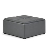 Avalon - Square Coffee Table, Storage Ottoman - Furniture Home Direct