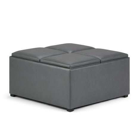 Avalon - Square Coffee Table, Storage Ottoman - Furniture Home Direct
