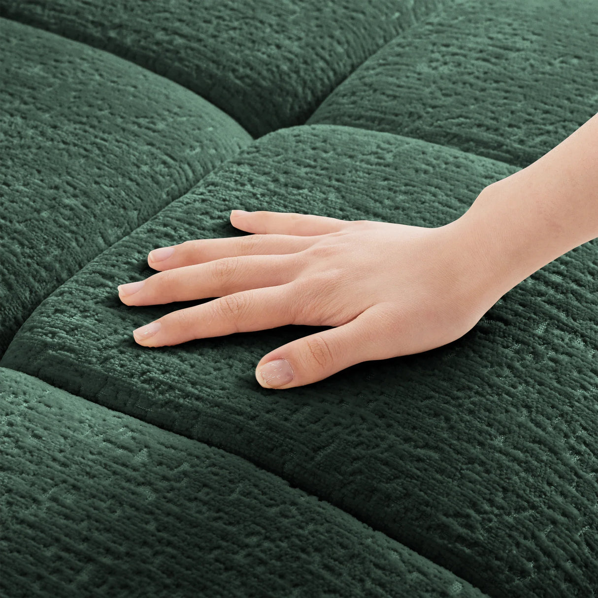 Chenille Sofa - Green - Furniture Home Direct