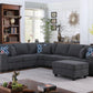 Cooper - Sectional Sofa With Ottoman And Cupholder - Furniture Home Direct