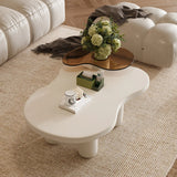 Nesting Coffee Tables Set Modern MDF Glass Two Tier Beige - Furniture Home Direct