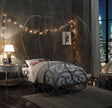 Priya - Twin Bed With Canopy - Silver - Furniture Home Direct