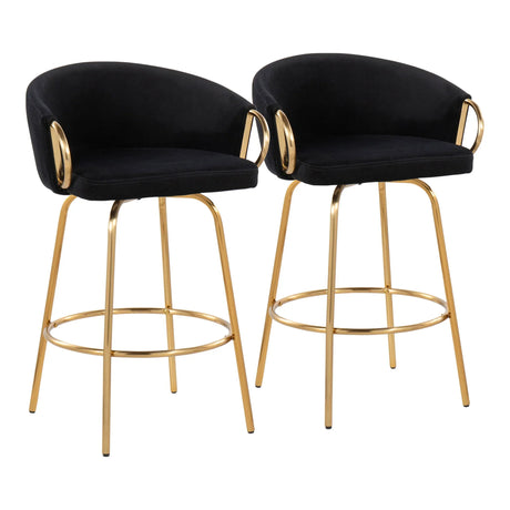 Claire - Contemporary & Glam Counter Stool (Set of 2) - Furniture Home Direct