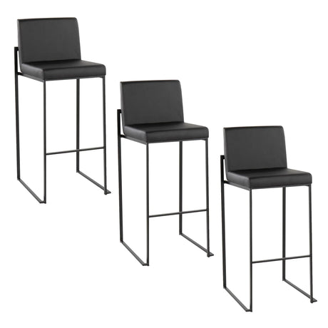 Fuji - Contemporary High Back Barstool Elegant Design - Furniture Home Direct