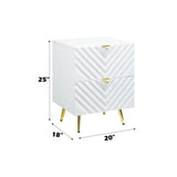 Gaines - High Gloss Nightstand - Furniture Home Direct