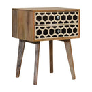 Inlay - Bone Inlay Drawer Nightstand - Furniture Home Direct