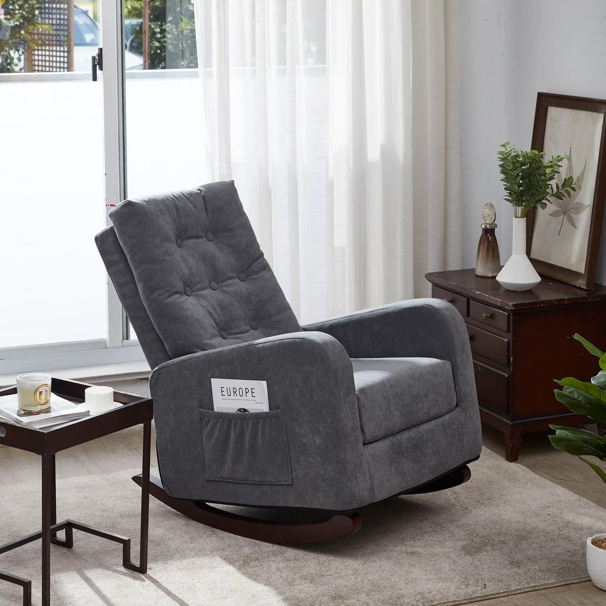 Single Sofa Reclining Japanese Chair Lazy Sofa Tatami Balcony Adjustable Chair - Furniture Home Direct