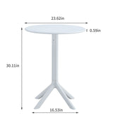 3 Piece Plastic Arm Chair Bistro Grs Premium Ocean Plastic - Furniture Home Direct