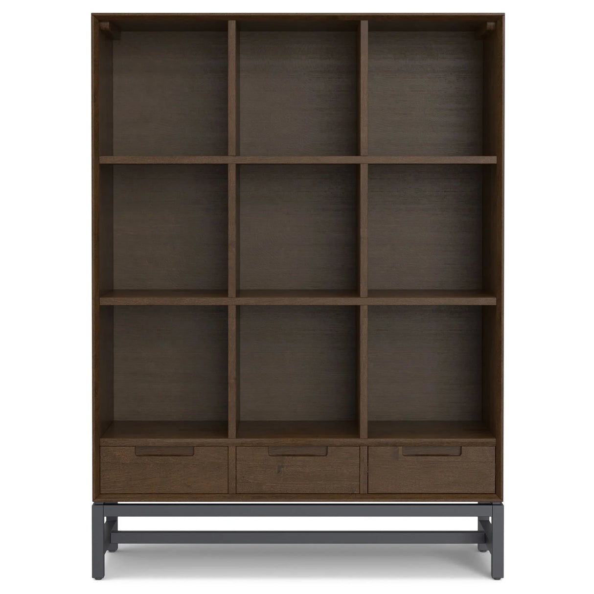 Banting - 9 Cube Bookcase With Drawers - Walnut Brown - Furniture Home Direct