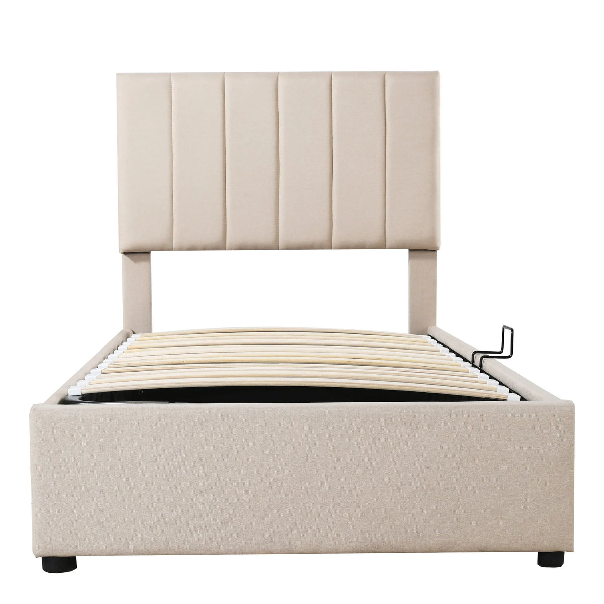 Upholstered Platform Bed With A Hydraulic Storage System - Furniture Home Direct