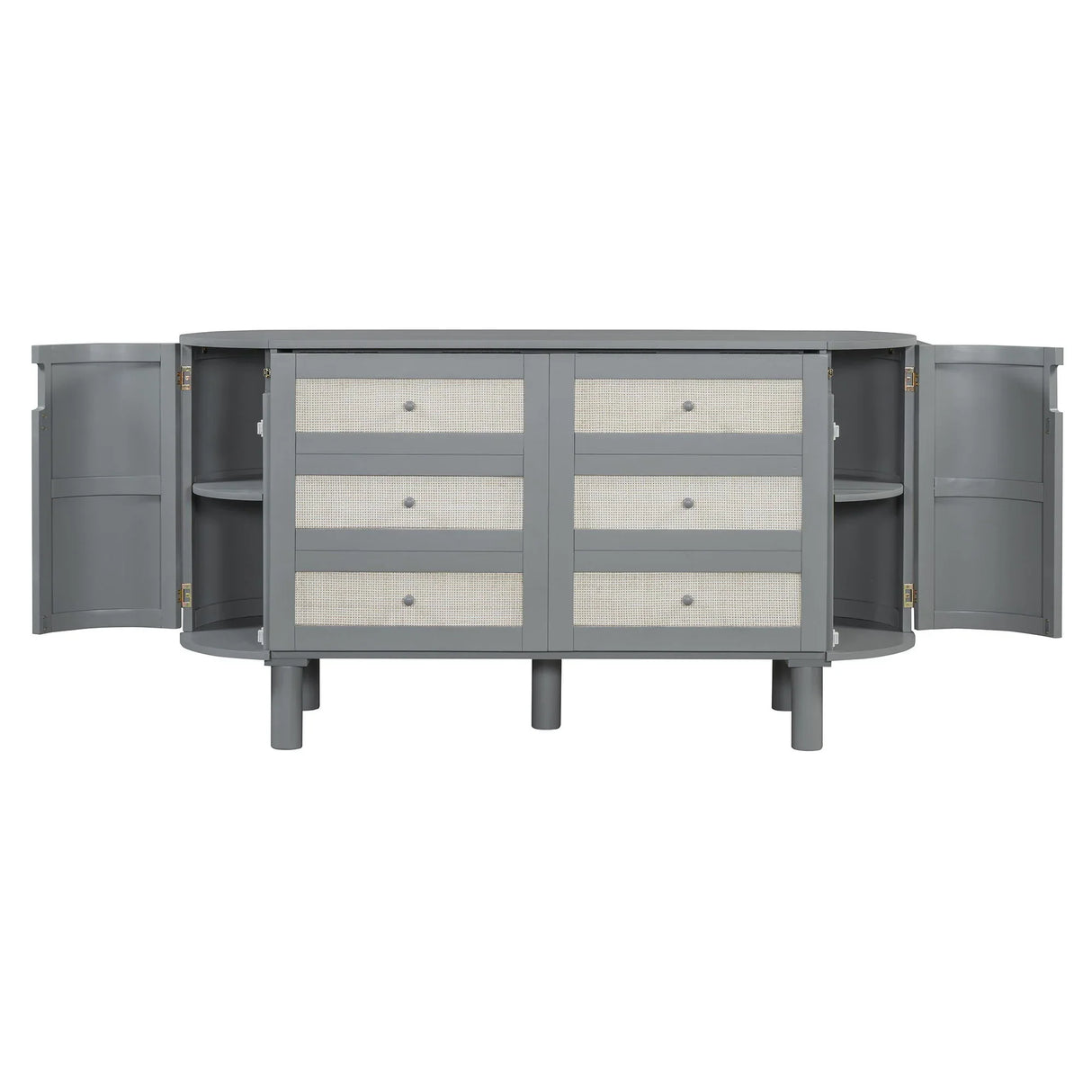 Murphy Bed With Hidden Storage & Modern Woven Design - Furniture Home Direct