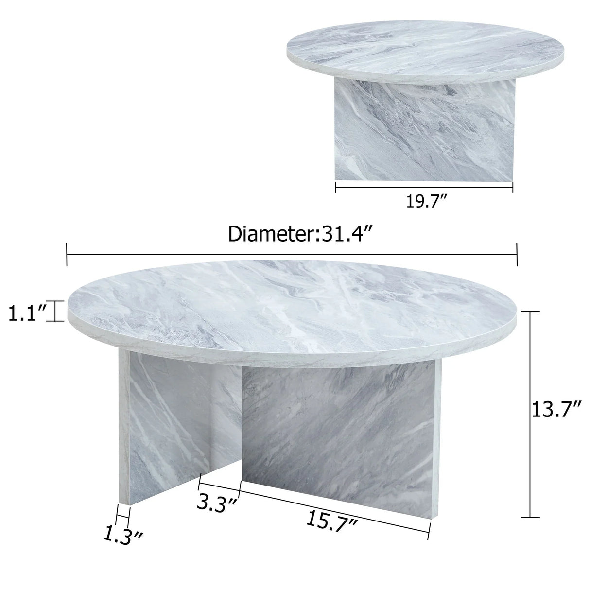 Versatile Round Coffee Table For Various Interior Styles - Furniture Home Direct