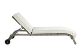Salena - Patio Sun Lounge - Beige / Gray - Furniture Home Direct