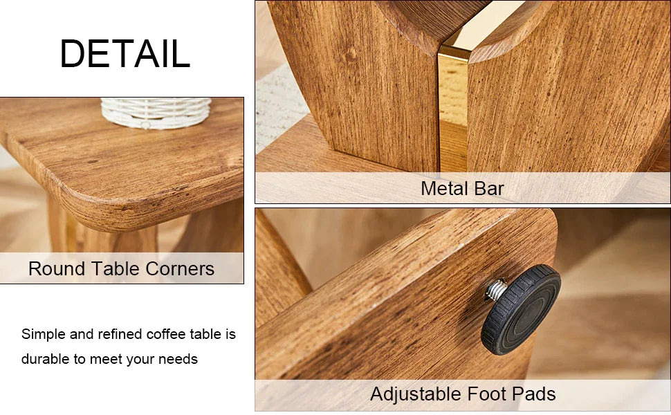 End Table Square Wood Grain With Curved Base Walnut - Furniture Home Direct