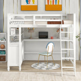 Loft Bed With Drawers With Desk And Shelves - Furniture Home Direct