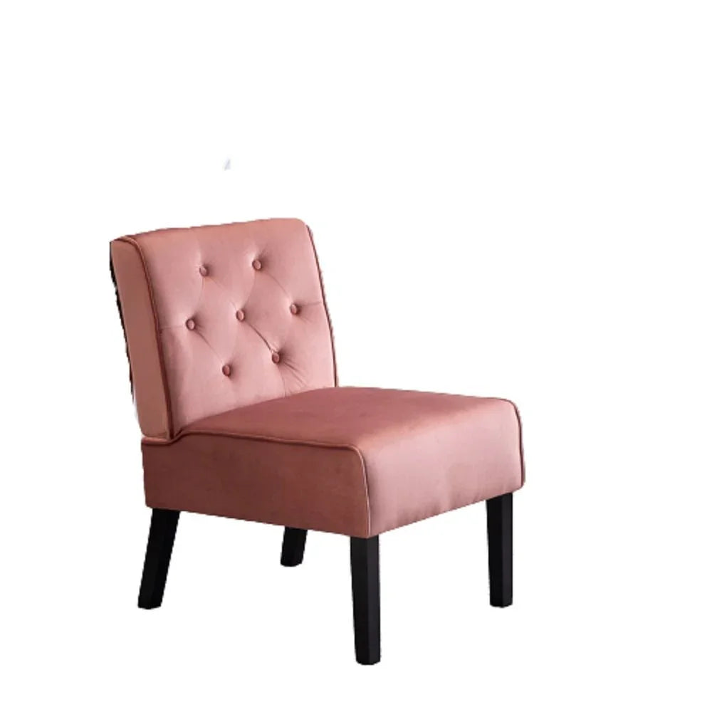 Reese - Living Room Armless Button Tufted Pattern Accent Chair (Set of 2) - Furniture Home Direct