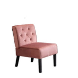 Reese - Living Room Armless Button Tufted Pattern Accent Chair (Set of 2) - Furniture Home Direct