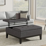 Dover - Multifunctional Lift Top Coffee Table Storage Ottoman - Furniture Home Direct