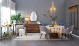 Irrgeular Mirror With Frame, Wall Mirror For Living Room Bathroom Entryway - Brown - Furniture Home Direct