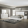 Bedroom Set Queen Bed Dresser Mirror Nightstand White - Furniture Home Direct