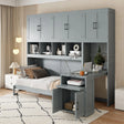 Murphy Wall Bed With Closet, Drawers & Desk - Furniture Home Direct