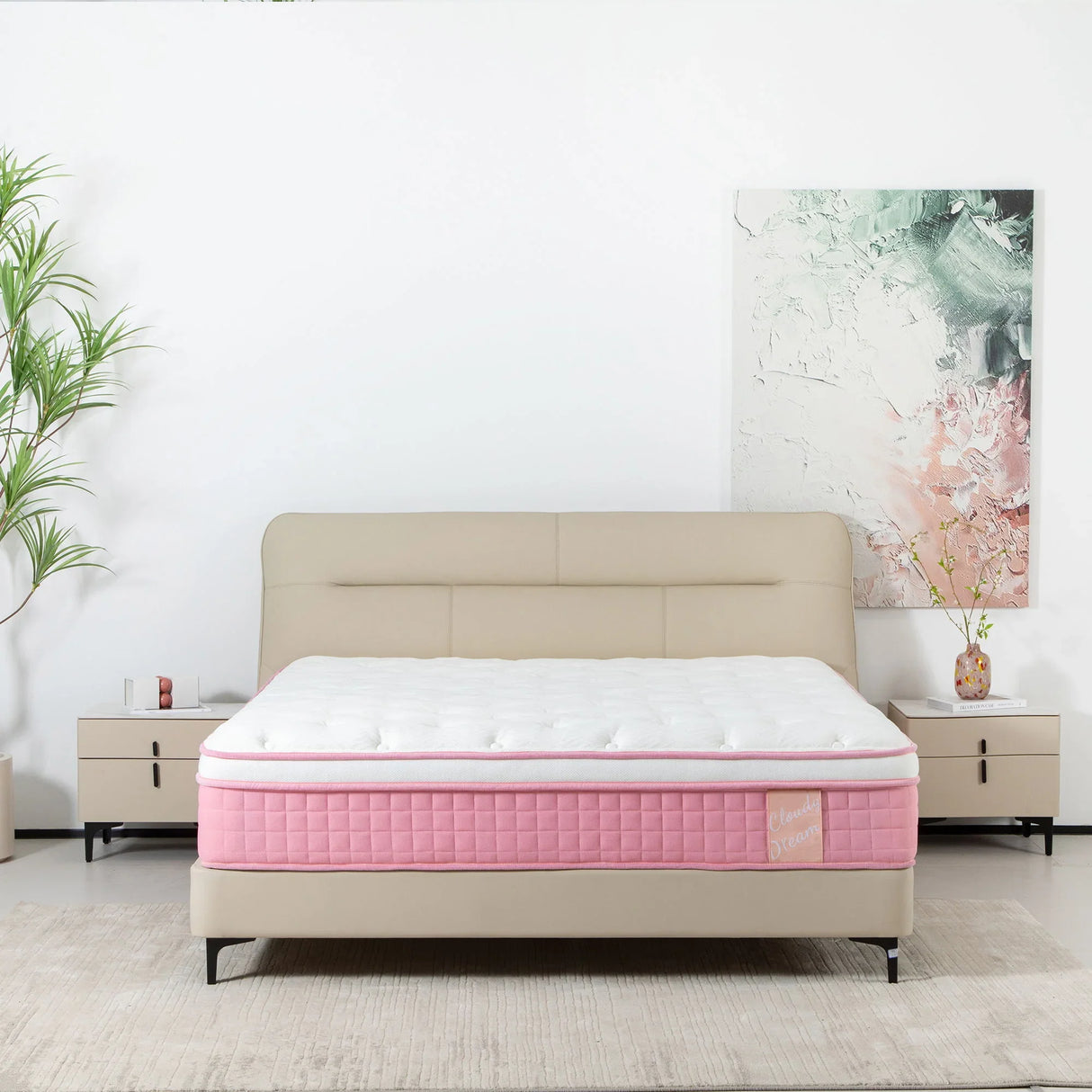 12" Hybrid Mattress With Individual Pocket Spring, Comortable Memory Foam - Furniture Home Direct