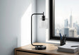 Lighting, Table Lamp, USB Port Included, Glass Shade, Modern - Black - Furniture Home Direct