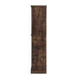 Storage Cabinet With Drawer And Adjustable Shelves Dark Brown - Furniture Home Direct