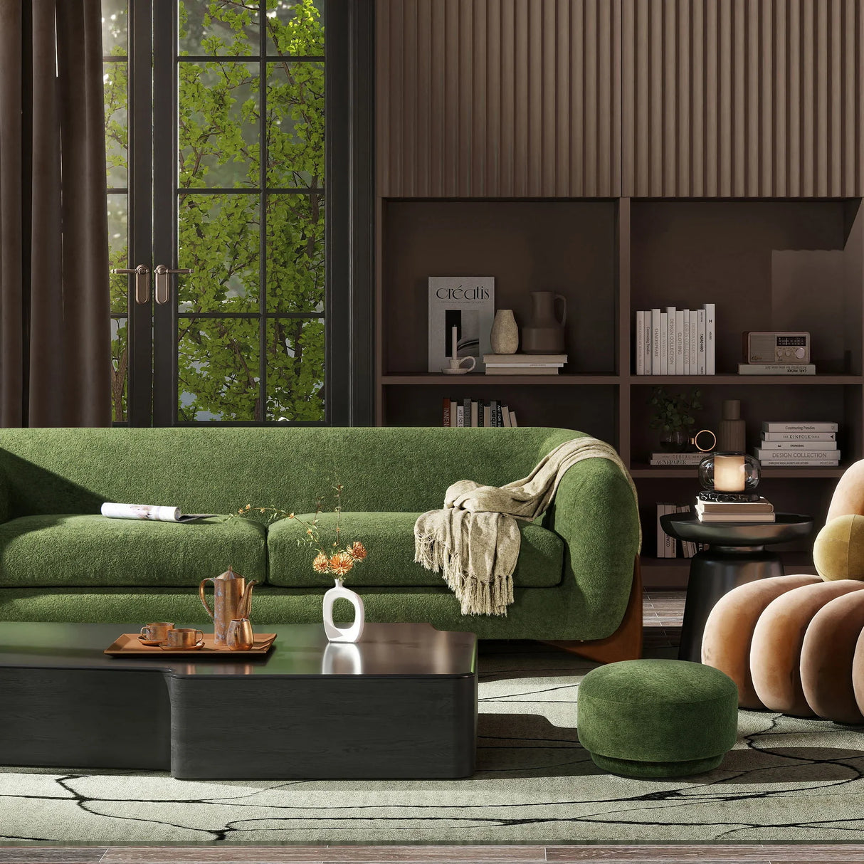 Fuji - Mushroom Footstool Ottoman - Furniture Home Direct