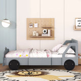 Car Shaped Platform Bed With Wheels - Furniture Home Direct