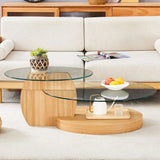 Contemporary Artistic Double Layer Coffee Table - Furniture Home Direct