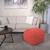 Spongy Microfiber Square Pouf Soft Seating - Furniture Home Direct