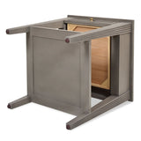 Dauphin - Storage Shelf Side Table - Gray Cashmere - Furniture Home Direct