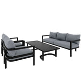 Modern Outdoor Patio Set - Gray - Furniture Home Direct