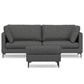 Ava - Mid Century Sofa With Ottoman Set - Furniture Home Direct
