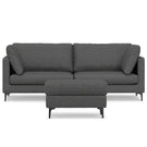 Ava - Mid Century Sofa With Ottoman Set - Furniture Home Direct