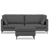 Ava - Mid Century Sofa With Ottoman Set - Furniture Home Direct
