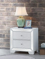 Nightstand Contemporary - Silver Champagne - Furniture Home Direct