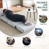 Foldable Single Chair Sofa Bed With Pillow, Easy To Store, Breathable And Wearable Linen - Furniture Home Direct