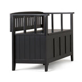 Acadian - Entryway Storage Bench, Handcrafted - Furniture Home Direct