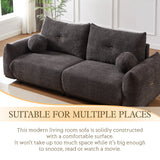 2 Piece Living Room Set with Throw Pillows - Gray - Furniture Home Direct
