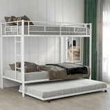 Twin Over Twin Bunk Bed With Trundle - Furniture Home Direct