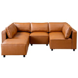 Reno - Modular Sofa - Cognac - Furniture Home Direct