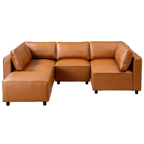 Reno - Modular Sofa - Cognac - Furniture Home Direct