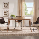 Mid-Century Modern Wood Tapered Legs Dining Table - Furniture Home Direct